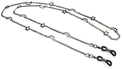 DNLKWGO Pentagram Eyeglass Chain Sunglasses Chains with star and moon Reading Glasses Retainer for Women
