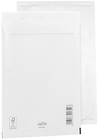 Bantex Satz mit 100 Luftpolsterumschläge Polsterumschlag Versandtaschen D4 (200 x 275 mm) 14/D, Weiß, Briefumschläge, Luftpolster Umschläge Taschen mit Selbstklebeverschluss