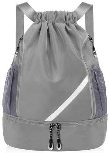 flintronic Borsa con Coulisse, Sacca Sportiva, Zaino con Impermeabile, Borsa da Palestra con per Spiaggia Nuoto Fitness