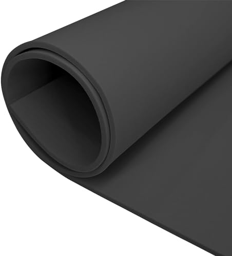 Skumplatta svart Eva skumbräda, 350 mm (B) x 5 mm (D) x 1,6 m (L) | Eva skumgummi, för cosplay, kostym, hantverk, gör-det-själv-projekt