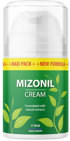 Mizonil Crema | Unguento per la cura dei piedi e delle unghie per uso quotidiano | Dispenser a pompa da 50 ml - 1x