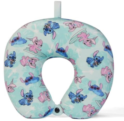 FAHAAM New|| U shaped Soft Stitch Plush Travel Neck Pillow for Kids||Airplane, Home & Car Seat Gifts|| Super Soft||Filling: Visco Elastic Memory Foam Non-Removable Cover||100% Polyester||