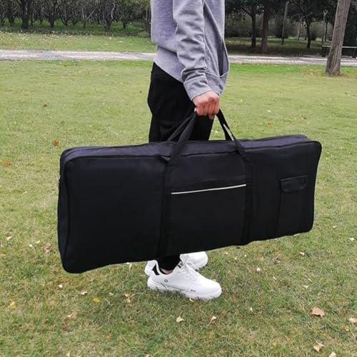 Keyboard-Tasche mit 61 Tasten, Tragbare Klavier-Schutzhülle, Electric Keyboard Piano Soft Bag, Wasserdicht Keyboard Tasche Gepolstert Gig Bag, 420D Oxford-Gewebe, 99x40x13cm