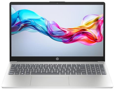 HP 15-fd0003sf Ordinateur Portable 15,6 FHD, PC Portable (Intel Core i5-1334U, RAM 16 Go, SSD 1024 Go, Intel Iris XE, Windows 11), Laptop Argent, Clavier AZERTY