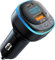 Trasmettitore FM Bluetooth 5.0 per Auto, Kit Vivavoce Telefono, MP3 Audio Radio per Auto Porta 3.1A USB Tpye C Ricarica, Adattatore Accendisigari per Auto Supporto Disco U, Luce LED Blu Sfumata