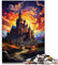 Puzzle für Erwachsene, 2000 Teile, Schloss Carcassonne, Spielzeug, Lernspiele, Stressabbau, Weihnachts- und Geburtstagsgeschenke, 27,56 x 39,37 Zoll, für Teenager ab 14 Jahren