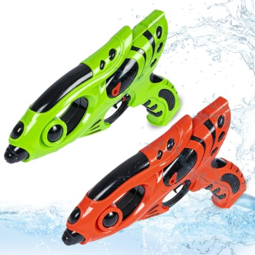 DOKRIN Pistolets et fusils à eau,2 pistolets à eau pour enfants, jeux d'été pour la plage, le rafting et la baignade.