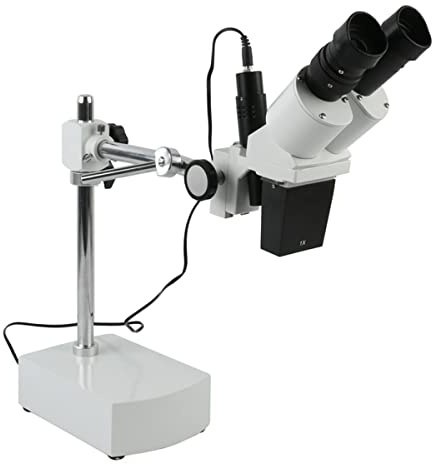 Binokulärt stereomikroskop tillbehörssats med 10 X/20 X och 20 X/40 X förstoring, 230 mm arbetsavstånd och mikroskop diabilder ingår