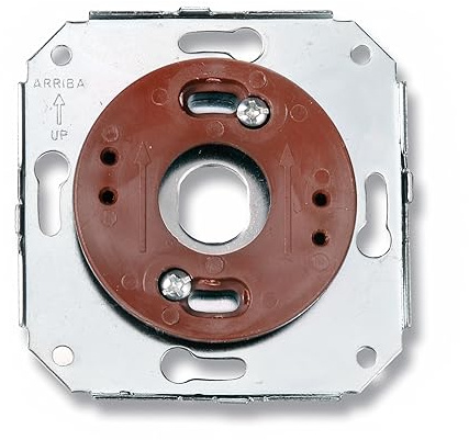 Adaptador + chasis metálico para instalación mecanismos eléctricos vintage Garby con marco en superficie con caja de empotrar - Accesorio para mecanismos de pared Garby Collection, de Fontini.