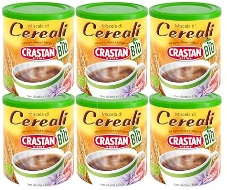 Crastan Solubile - Bevanda di Cereali Biologica - 125 gr - [confezione da 6]