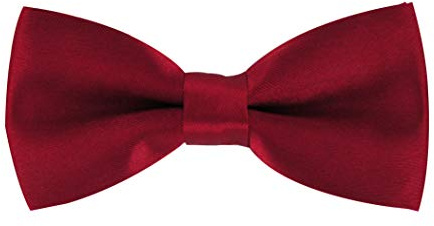 axy KFLI1 Nœud papillon pour enfant, garçon, déjà noué, réglable, en différentes couleurs, bordeaux