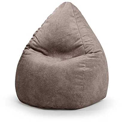 SITTING POINT only by MAGMA Sitzsack Karolina XL Samt Taupe