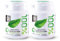 DC24 DAILY CARE Goma de mascar 100% xilitol, sin aspartamo, sin azúcar, sabor natural de hierbabuena, sin gluten, vegano, 60 piezas, paquete de 2
