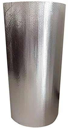 CCLONGTT Self-Adhesive Double Aluminium Bubble Insulation Foil Saves Energy & Money Vapour Barrier and Thermal Loft, Wall, Home, Caravan, Attic, Garage, Roofs (Size : 1mx4m)