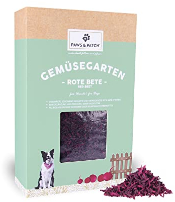 Paws&Patch ROTE BETE Streifen für Hunde 800g I europäische Landwirtschaft I glutenfreie Gemüse-Beilage für Barf & Hundefutter I Vitamine, Mineralstoffe