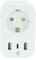 Nedis SmartLife Smart Stecker - Wi-Fi - Leistungsmesser - 3680 W - Type F (CEE 7/7) / 1x USB-C / 2x USB - 0-55 °C - Android/IOS - Weiss - 1 Stück
