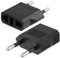 AXFEE Reiseadapter US auf EU, 2 Stück US to EU Adapter, EU Stecker Adapter Steckdose, Adapter USA Deutschland Stecker, Universaladapter von USA nach EU Deutschland Frankreich Italien Spanien