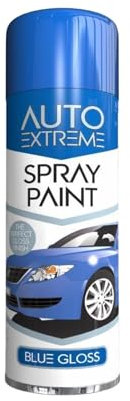 PEBBLE HUG All Purpose Spray Paint, Blue Gloss Aerosol Paint, Ideal and Perfect Finish for Cars, Bikes, Vans, Metal and Wood, Quick Drying, Safe and Durable, 250ml (1 Pcs)