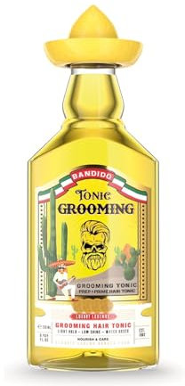 BANDIDO Lozione Capillare Uomo 250 ml – Crescita Capelli Molto Rapida – Siero Ricrescita Capelli – Prodotti Contro la Perdita di Capelli – Anticaduta Capelli Uomo – Lozione Tonica