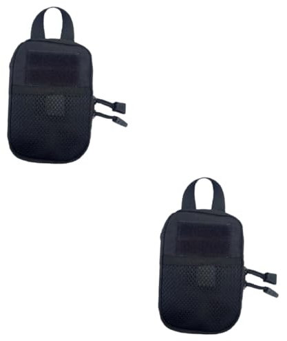 FOMIYES 2St medizinische Tasche gesundheitsquickies notfallpakete Kletter-Tasche notfallausrüstung federmäppchen Ersthelfertasche leer Rettungstasche Erste-Hilfe-Tasche Notfalltasche Black