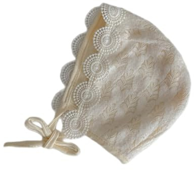 Gorro de encaje de algodón para recién nacidas, elegantes gorras bordadas a la moda para bebés, gorros fetales encantadores