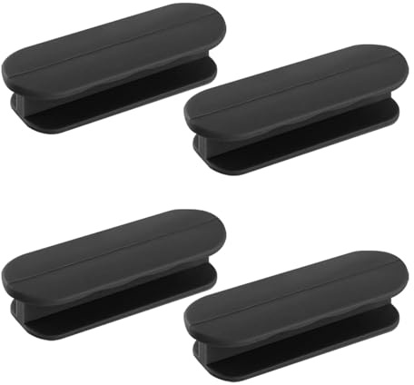 Armoire Noires poigner Poignées Adhésives, Plastique et Verre, Accessoires Meubles Durables