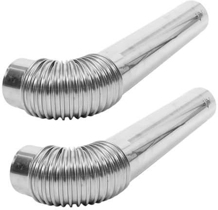 Yardwe Rallonge De Conduit De Cheminée pour Poêle Tuyau Robuste en Acier Inoxydable pour Chauffage Domestique Et Camping en Plein Air