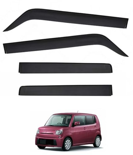 Déflecteurs de Vitre pour Suzuki Mr Wagon MK3-MF33S 2011-2017, Pare-Pluie Anti-Vent Anti-Insecte Kit Adhésif pour Vitres Latérales de Voiture