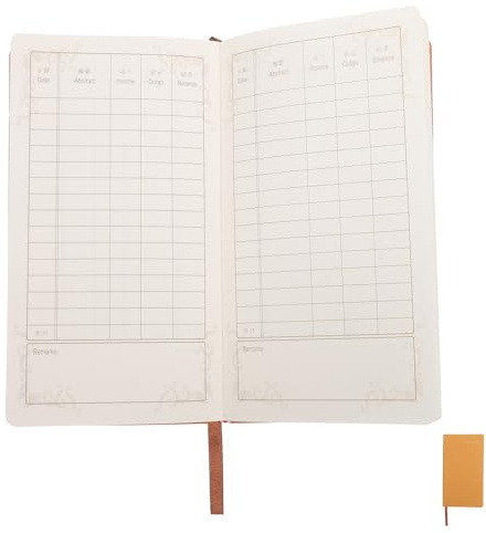 Mipcase Planner di Budget Mensile Copertina Rigida A6, Libro Contabile per Gestione Finanziaria Quotidiana, Registro Spese e Foglio di Bilancio Compatto per Risparmio e Pianificazione