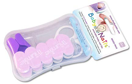 Baby Nails Set Limas De Uñas Mixto (20 Unid) + Tijeras 15 gr, rosa (BUMPER-PACK)