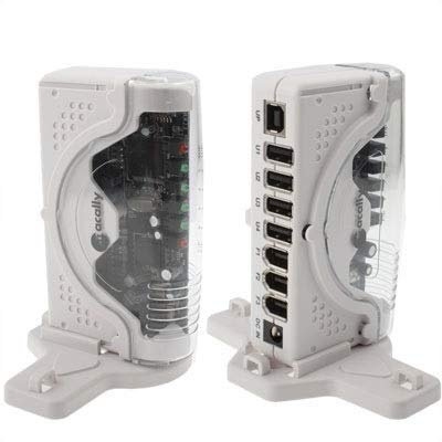 No HUB USB Docking Station Splitter 2 in 1 (4 Porte USB 2.0 Hi-Speed ​​+ 3 Port IEEE 1394 FireWire) Hub, Data Hub Extension
