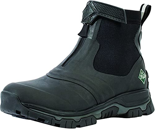 Muck Boots Men's Apex Mid Zip Performance Waterproof Ankle Boots, Black, 12