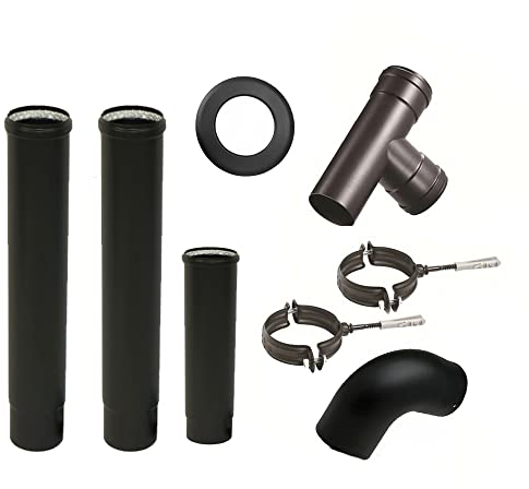 Kit de instalación interior para estufas de pellets diámetro 80 mm