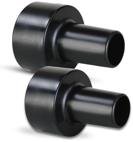 ALL PARTS ETC. 2-Pack Vacuum Hose Adaptor 2.5 to 1.25” Compatible with 2.5 Shop Vac Conversion for Fitting 1.25 Attachments, 2 1/2 to 1 1/4 Vacuum Fitting Adapter