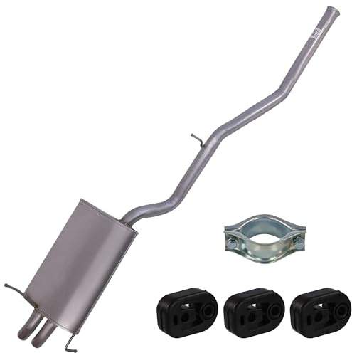 ATEC Germany Auspuff Schalldämpfer Set 1x Endschalldämpfer, mit