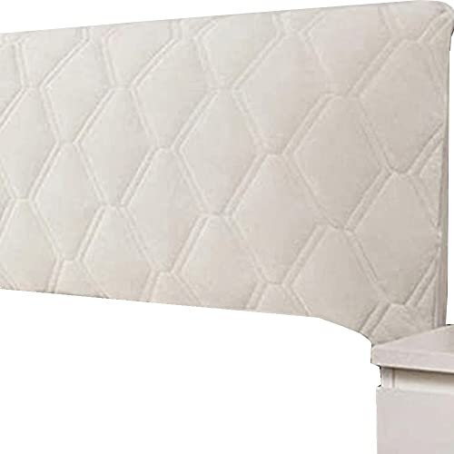 Generisch Kopfteilbezug Bett 180/140/200/160/220 Gepolsterte Bettkopfteilbezüge Boxspringbett Kopfteilbezug Samt Beige Braun Kopfteilbezug Hussen Bettkopfbezug