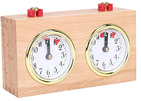 MOLERRI Minuterie D'éChecs, Horloge D'éChecs Internationale NuméRique Professionnelle, Compte à Rebours en Bois, Minuterie D'éChecs Portable