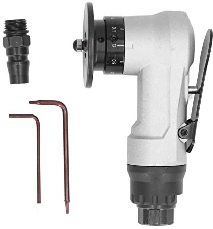 ZAWELIYO Smussatrice Pneumatica, Mini Sbavatore Ad a 45° Manuale Sbavatore per Rifinitura Lineare con velocità a Vuoto 30000 Giri/min