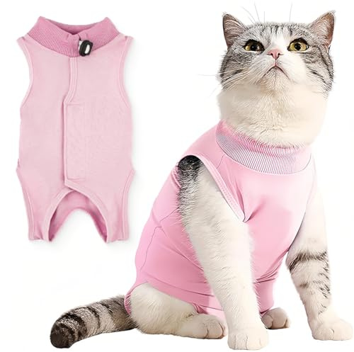 LOMSUXA Tuta per il recupero del gatto Tuta per il corpo del gatto per medico Spay Chirurgico Tuta per gatti Body Post Chirurgia Tuta di recupero per gatti Abbigliamento per gatti 2-4kg