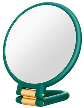 Rrlihjgu Aumento del Espejo de la Cara, Espejo de Maquillaje con Aumento - Espejo de Mesa de Doble Lado con Soporte,Herramienta de Maquillaje de precisión, Vidrio de Viaje de Aumento para el aderezo