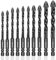 10 Stück Fliesenbohrer Set Fliesenbohrer 3mm 4mm 5mm 6mm 8mm 10mm 12mm Bohrer Set Gemischt für Fliesen, Glas, Keramik, Porzellan, Holz