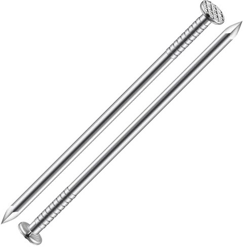 Wensilon (40 pcs)3 inch Stainless Steel 304 Nails, Hanging Nails, Wall Nails, Dowels, Long Nails