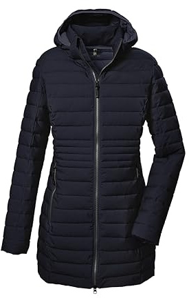 G.I.G.A. DX Mujer Parka acolchada/parka funcional con capucha con cremallera GW 14 WMN QLTD PRK_Bacarya, dunkelnavy, 44, 42300-000