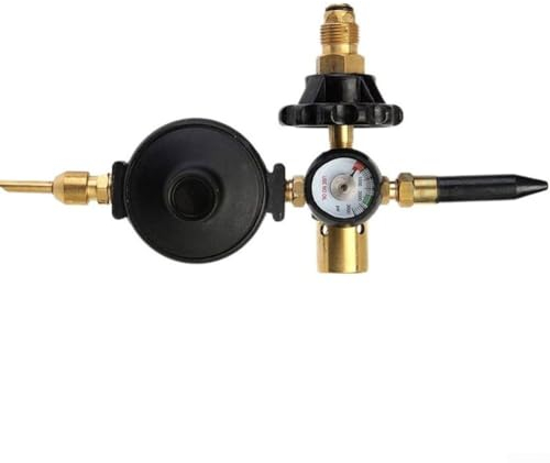 Getdoublerich 1 valvola di riempimento per gonfiaggio con regolatore a palloncino, con funzione di chiusura automatica per riempimento di palloncini in foglio di alluminio, adatta per gonfiare