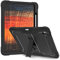for iPad Air 13 Inch Case M2 2024, Heavy Duty Rugged Cover, Built in Kickstand, with Pen Holder, Corner Protection Shockproof Absorbent Tablet Case, Black
