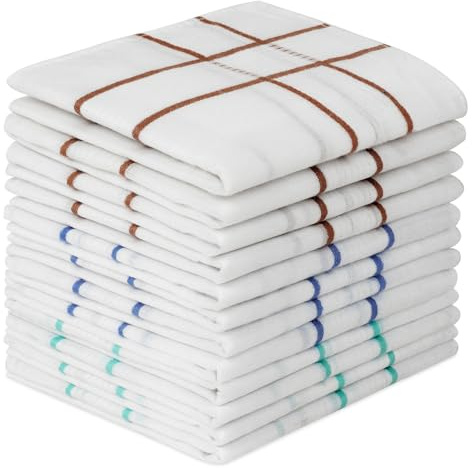 URAQT Fazzoletti da Uomo 12 Pezzi, 40x40cm, 100% Cotone, per Matrimonio e Business