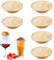 SLAKOZYT 6 topper per bicchieri da vino, in legno, per bicchieri da vino, topper in bambù, per desserts, bevande, Wineglas Charcuterie Topper per cene di famiglia, accessori per feste