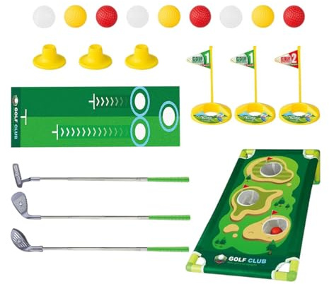 JWQFBC Set de Palos de Golf para Niños, Pelotas de Golf de Entrenamiento Y Palos. Set de para Niños, Cumpleaños para Niñas