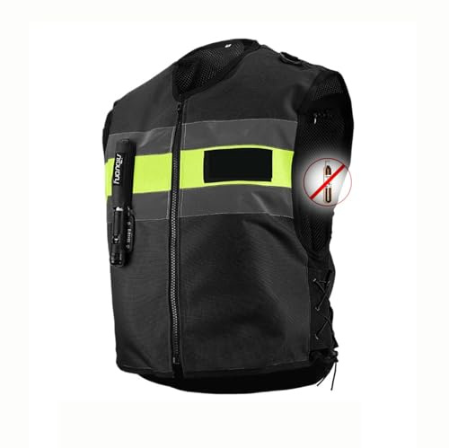 Adecuado for Chalecos De Airbag De Motocicleta for Hombres/mujeres Motocross Air-Bag Chaqueta Con Tira Reflectante(Black,X-Large)