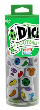 Falomir - Dice Futbol | Juego de Dados Dinámico y Competitivo | Lanza Dados y Coincide Colores y Formas para Ganar | Rápido y Emocionante | para 2 a 5 Jugadores (Edad +6)
